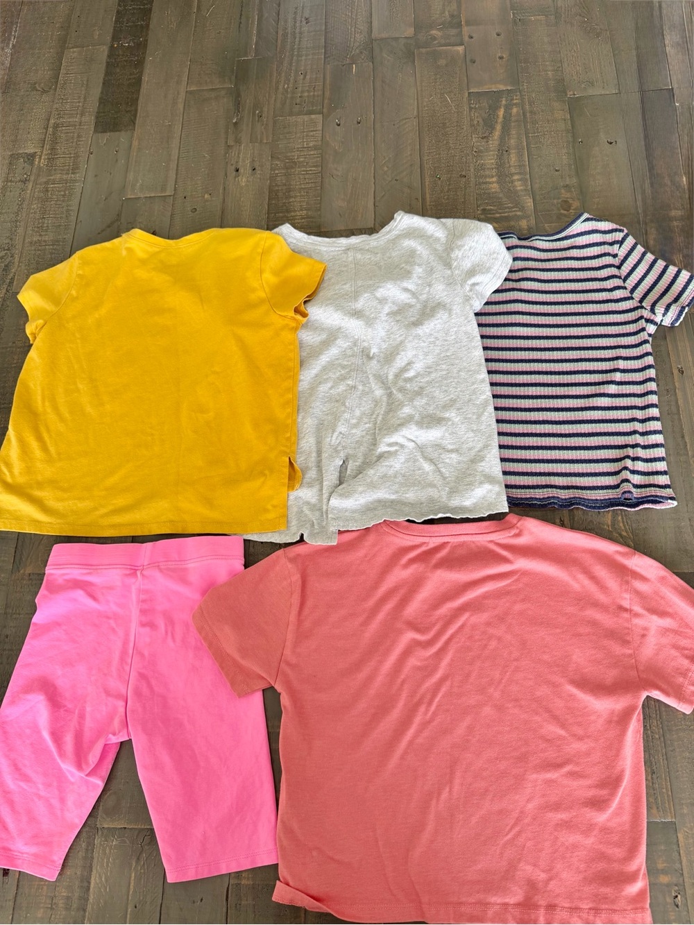 ZARA OSHKOSH Girls Size 8 Clothing Bundle 5pc Graphic Tees Shorts Lot Pink - Picture 6 of 9